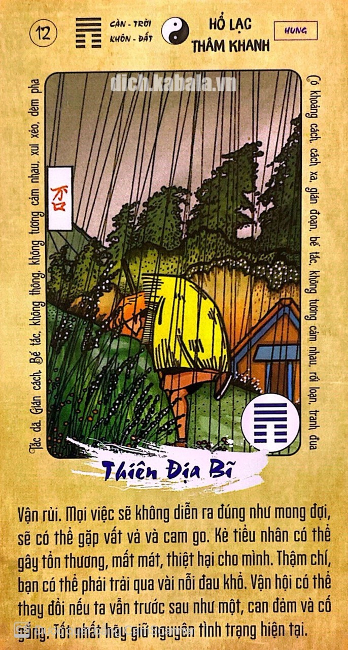 QUẺ 12: THIÊN ĐỊA BĨ 2 12