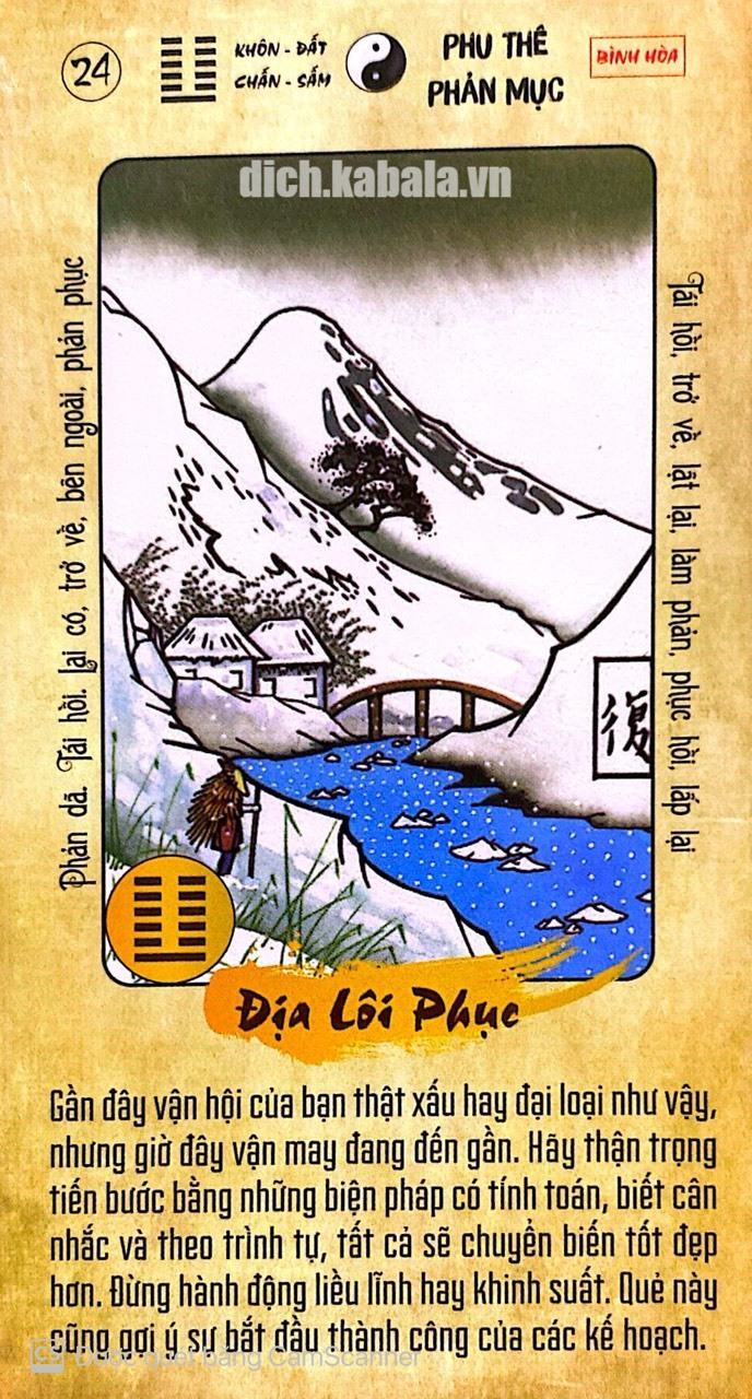 QUẺ 24: ĐỊA LÔI PHỤC 2 24