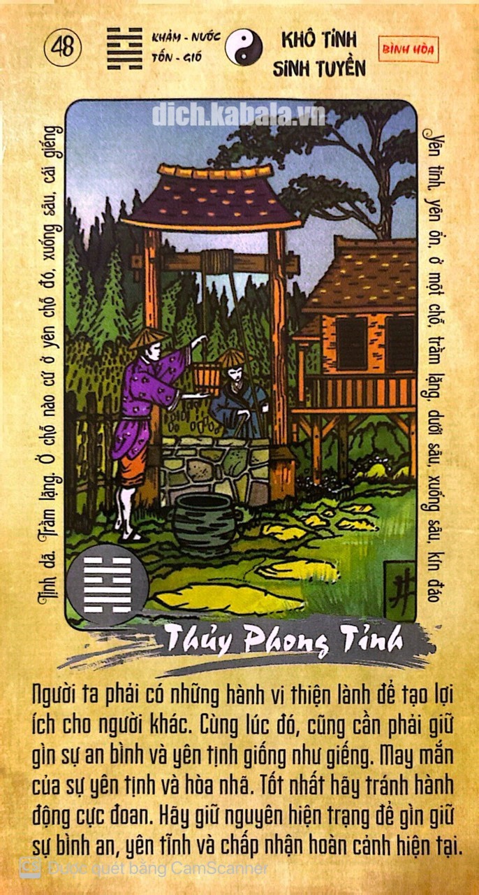 QUẺ 48: THỦY PHONG TỈNH 2 48