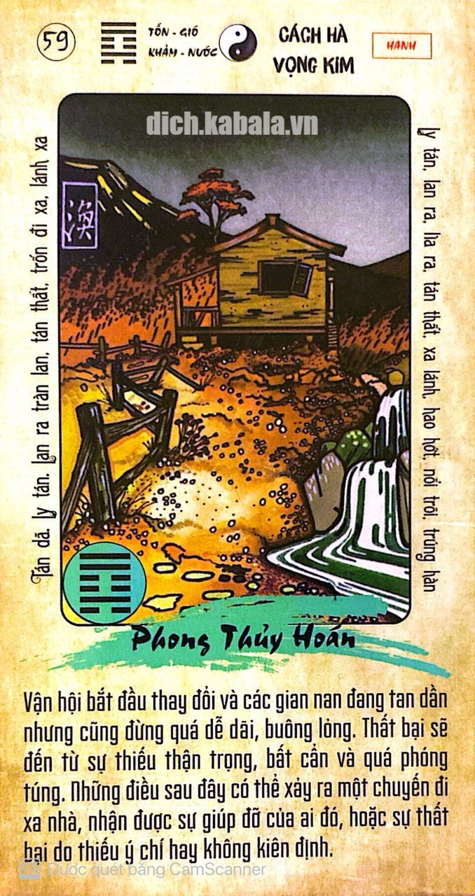 QUẺ 59: PHONG THỦY HOÁN 2 59