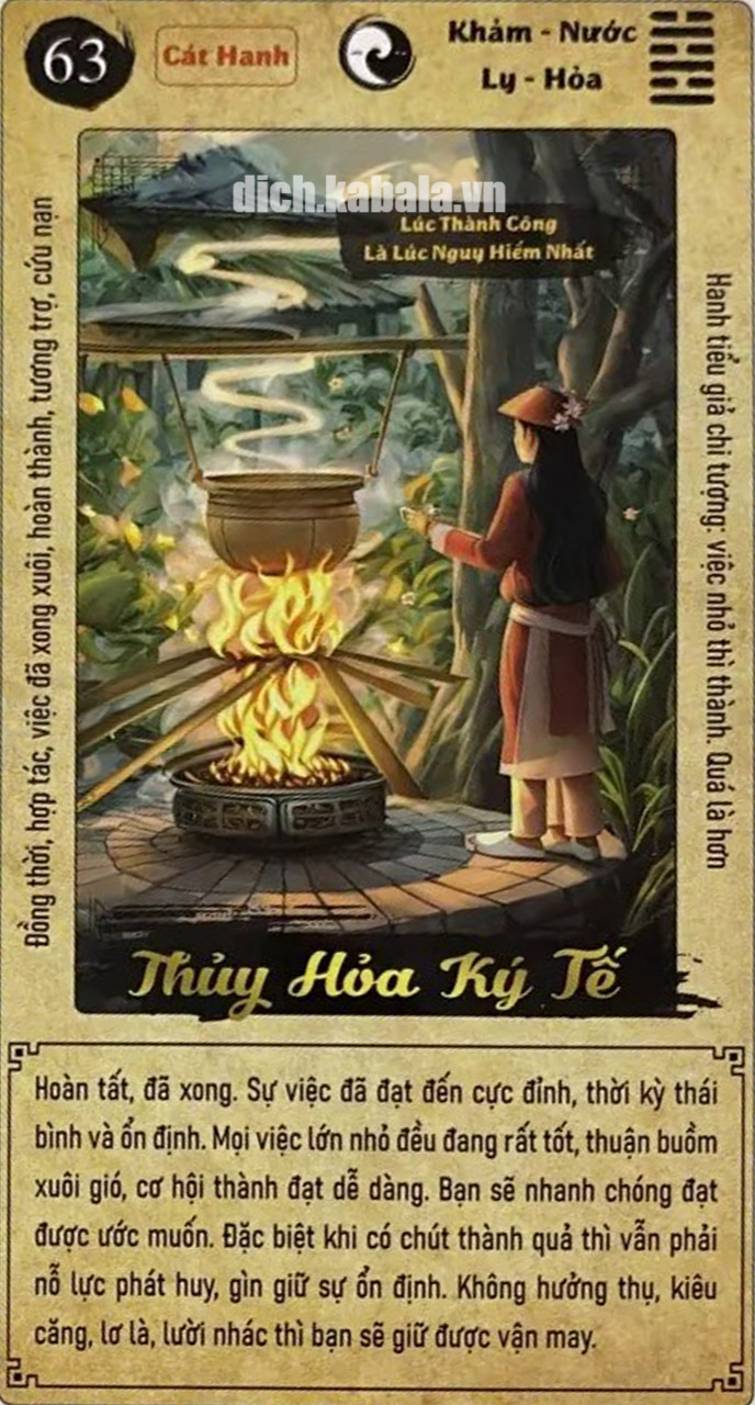 QUẺ 63: THỦY HỎA KÝ TẾ 2 63