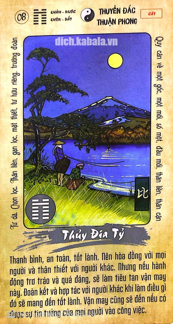 QUẺ 8: THỦY ĐỊA TỶ 2 8