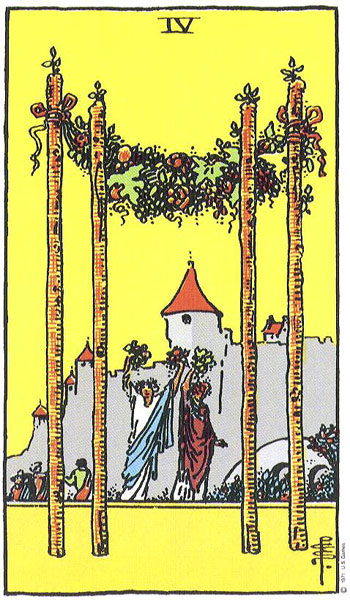 Ý nghĩa lá bài Four of Wands